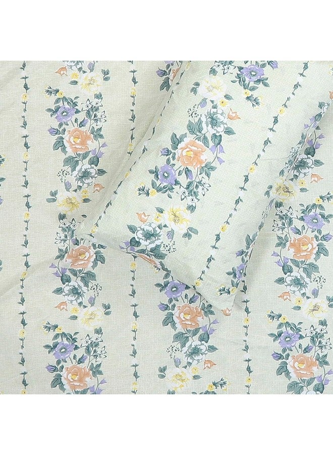 Status Contract -Cotton Rich Double Bedsheet with 2 Pillow Covers for Bed Room, Home, Hotel-120 GSM (Creamy White) - Image 4