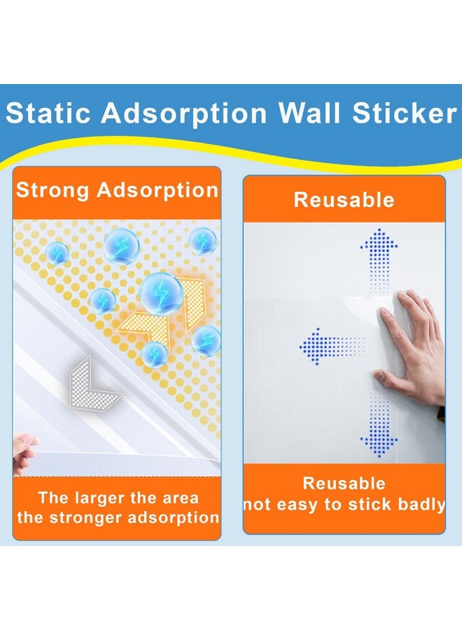 Loiion Electrostatic Wall Protective Film Clear Wall Protector Removable Contact Paper Transparent Static Cling Plastic Wall Protector From Trash Can Chair Back Furniture Door 13Ft - Image 2