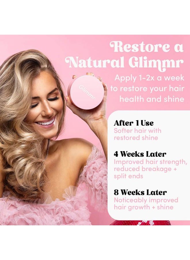 Glimmr 10-Minute Hair Mask for Damaged Hair – Deep Conditioner with Bonding Protein, Castor Oil & Superfood Extracts – Restores Shine, Reduces Breakage, Softens, Strengthens & Adds Fullness - Image 3