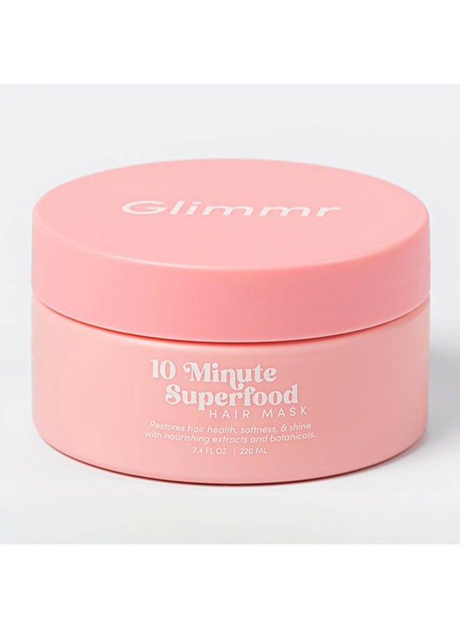 Glimmr 10-Minute Hair Mask for Damaged Hair – Deep Conditioner with Bonding Protein, Castor Oil & Superfood Extracts – Restores Shine, Reduces Breakage, Softens, Strengthens & Adds Fullness - Image 1