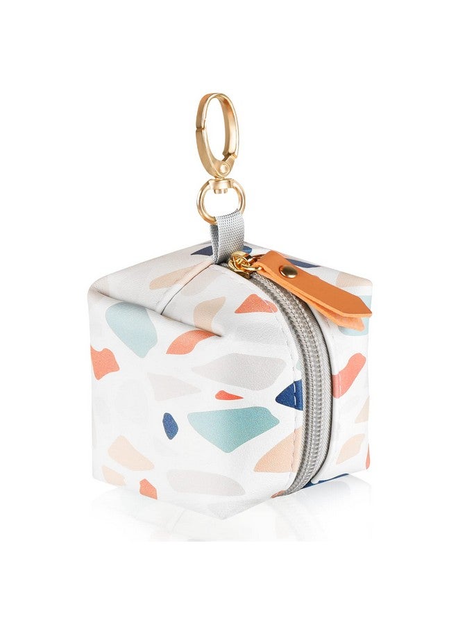 accmor Baby Pacifier Case with Clip, Baby Pacifier Holder Pouch Box for Diaper Bag, Holds 2 Pacifiers for Travel Outdoor Activities, Small Baby Utensils,Colorful Stone - Image 1