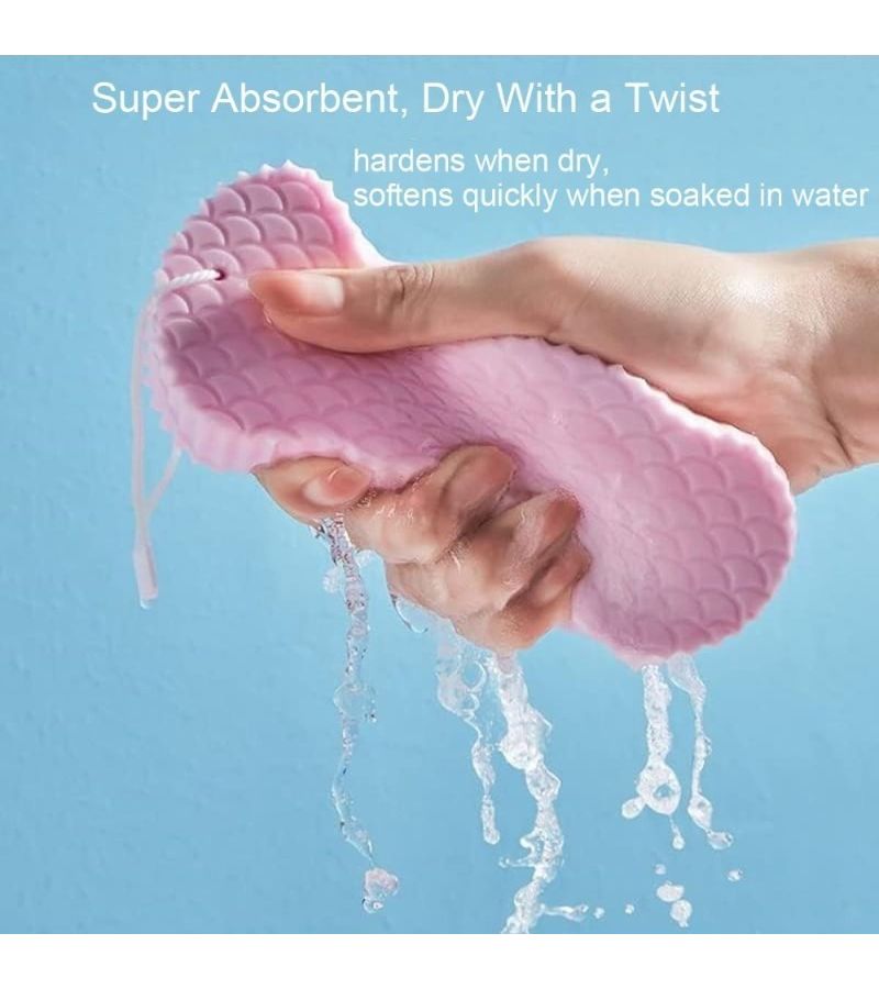 Exfoliating Bath Ball Body Scrub Sponge Set Soft Bath Exfoliator Remove Dead Skin - Image 5