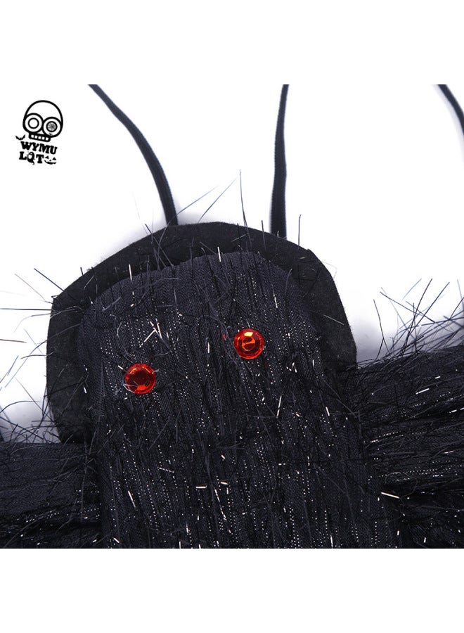 إسكدنيا حزام عنكبوت ال لتزيين أجنحة العنكبوت لوازم الحفلات محاكاة دعائم العنكبوت غرفة الأسرار المنزلية - اللون: جيب أسود (M) - Image 3