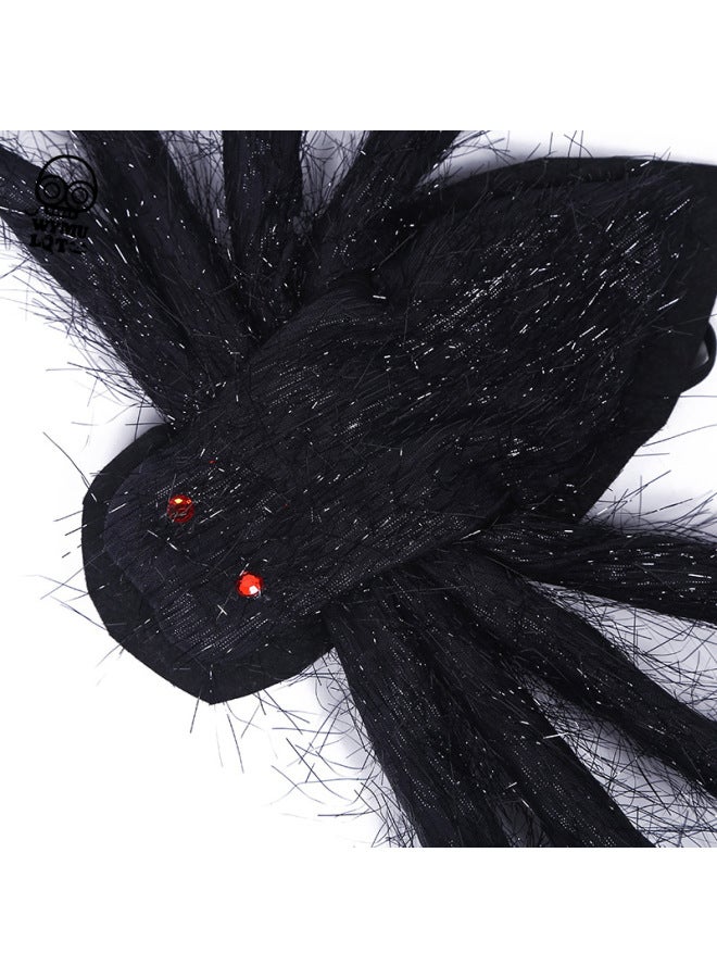 إسكدنيا حزام عنكبوت ال لتزيين أجنحة العنكبوت لوازم الحفلات محاكاة دعائم العنكبوت غرفة الأسرار المنزلية - اللون: جيب أسود (M) - Image 4