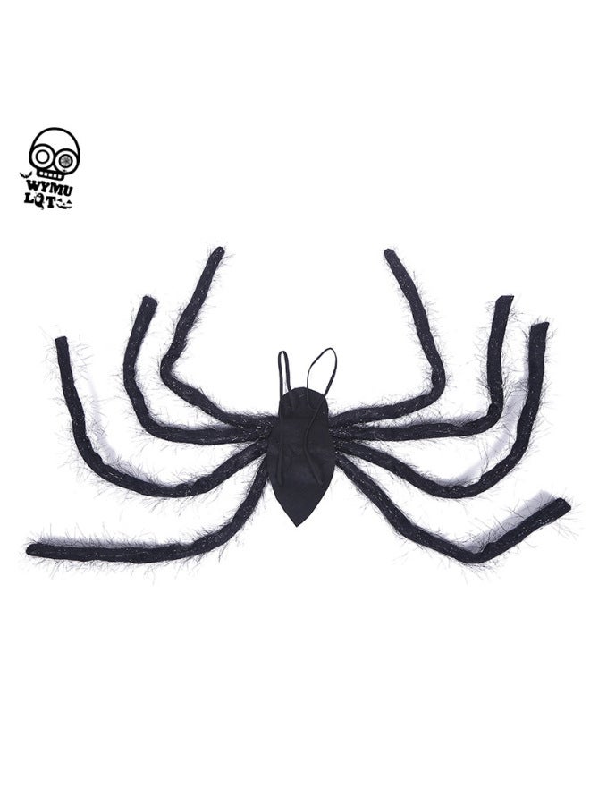 إسكدنيا حزام عنكبوت ال لتزيين أجنحة العنكبوت لوازم الحفلات محاكاة دعائم العنكبوت غرفة الأسرار المنزلية - اللون: جيب أسود (M) - Image 2