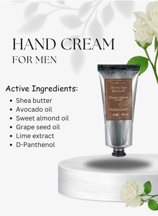 Soap&Friends Soap&Friends Men’s Hand Cream 80ml – Gentle Moisturizer with 20% Organic Shea Butter – Masculine Care for Dry Hands, Natural & Cruelty-Free  - Image 5
