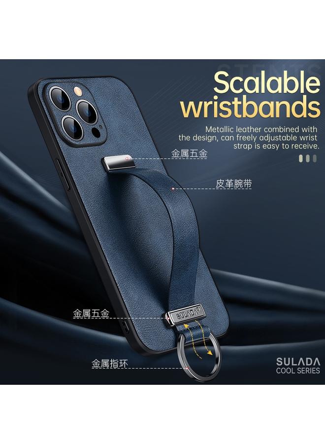 SULADA Case For iPhone 12 Cool Series PC + Leather Texture Skin Feel Shockproof Phone Case - Image 5