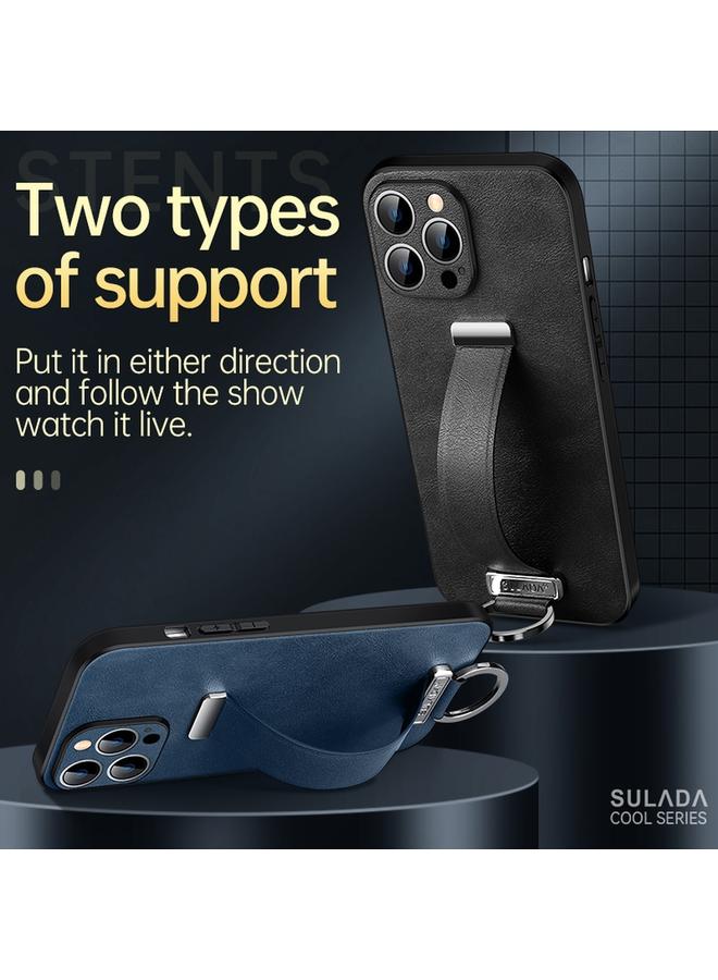 SULADA Case For iPhone 12 Cool Series PC + Leather Texture Skin Feel Shockproof Phone Case - Image 3