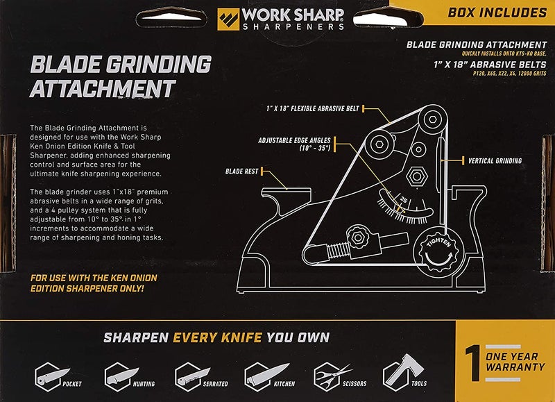 Work Sharp ملحق مطحنة الشفرات من وورك شارب لإصدار كين أونيون MK.1 لشفرات وأدوات الشحذ (WSSAKO81112) - Image 5