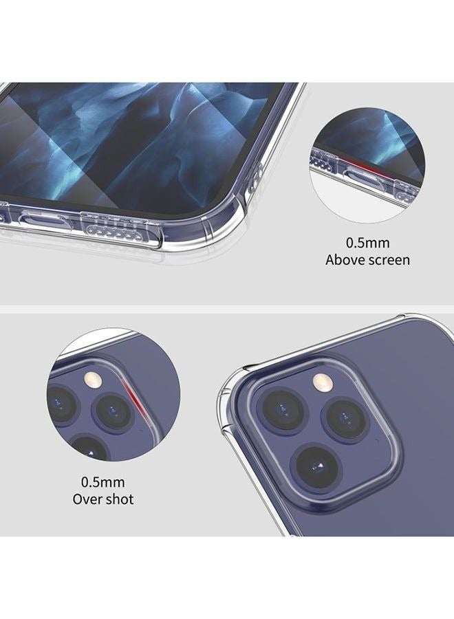 Transparent Case for iPhone 12-12pro, Grade Drop Tested Shockproof Anti-Scratch Clear Slim Thin Magnetic Case, (Transparent) - Image 2