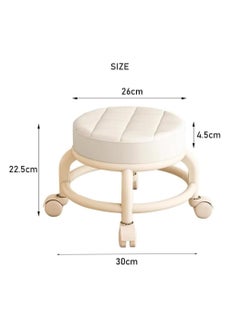 Generic Low Rolling Stool Short Roller Seat Chair 360° Rotating  - Image 2
