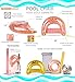 POZA Inflatable Pool Float Chair Sparkle Confetti Lounge Inflatable Pool Floats 2 Built in Cup Holders Handles Adult Inflatable Pool Lounger Floating Chair for Beach Lake Pool 48x38 Inch - Image 4