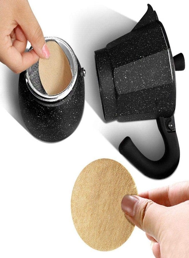 SelHeng 100 Pcs No.6 Coffee Filter Moka Pot Filter Paper, Disposable Coffee Filters - Image 4
