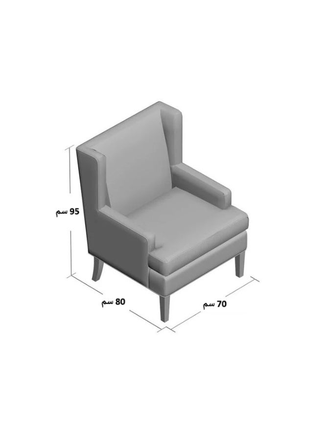 مردود السعودية كنبة مقعد واحد مقاس 70 × 80 × 95 سم (عرض × عُمق × ارتفاع) - كود MS_ID_1PSF_00108 - Image 3