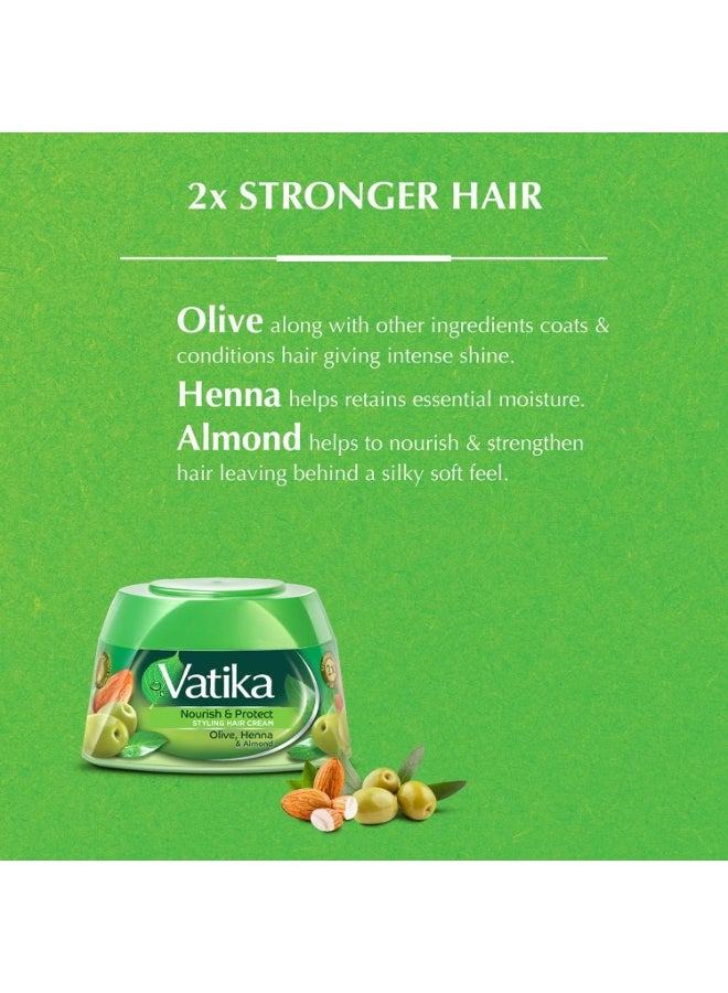 Vatika Hair Cream Nourish and Protect 2*140ml - Image 3