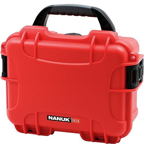 Nanuk 904 Waterproof Hard Case with Foam Insert - Red - Image 1
