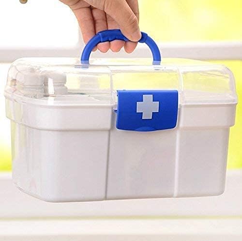 XVIA Plastic First Aid Medicine Box // Medikit Box // White Medicine Box with DetachMBle Tray // Cosmetic Makeup Cutlery Toiletry Accessories // Travel Picnic Storage Box(Pack of 1,White) - Image 5