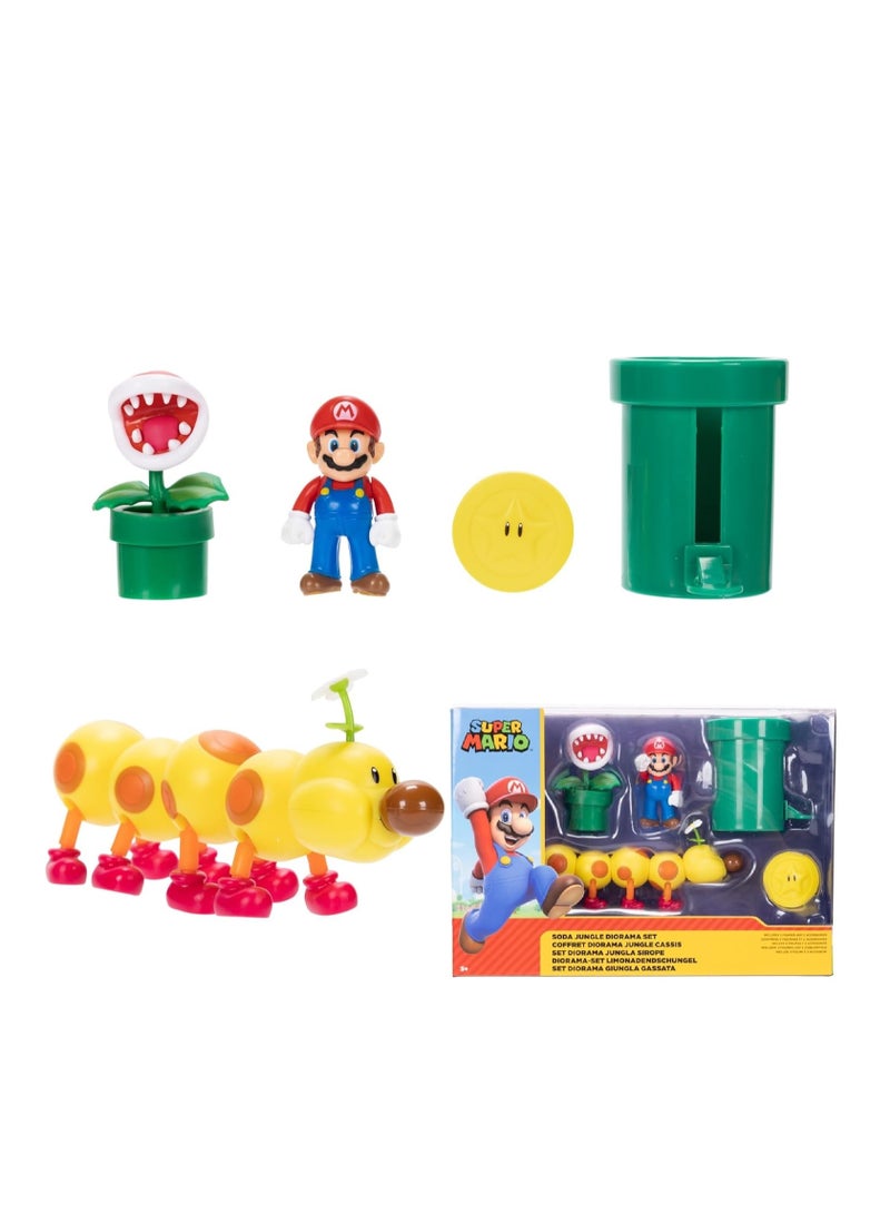 Super Mario Soda Jungle Diorama Set - Image 5