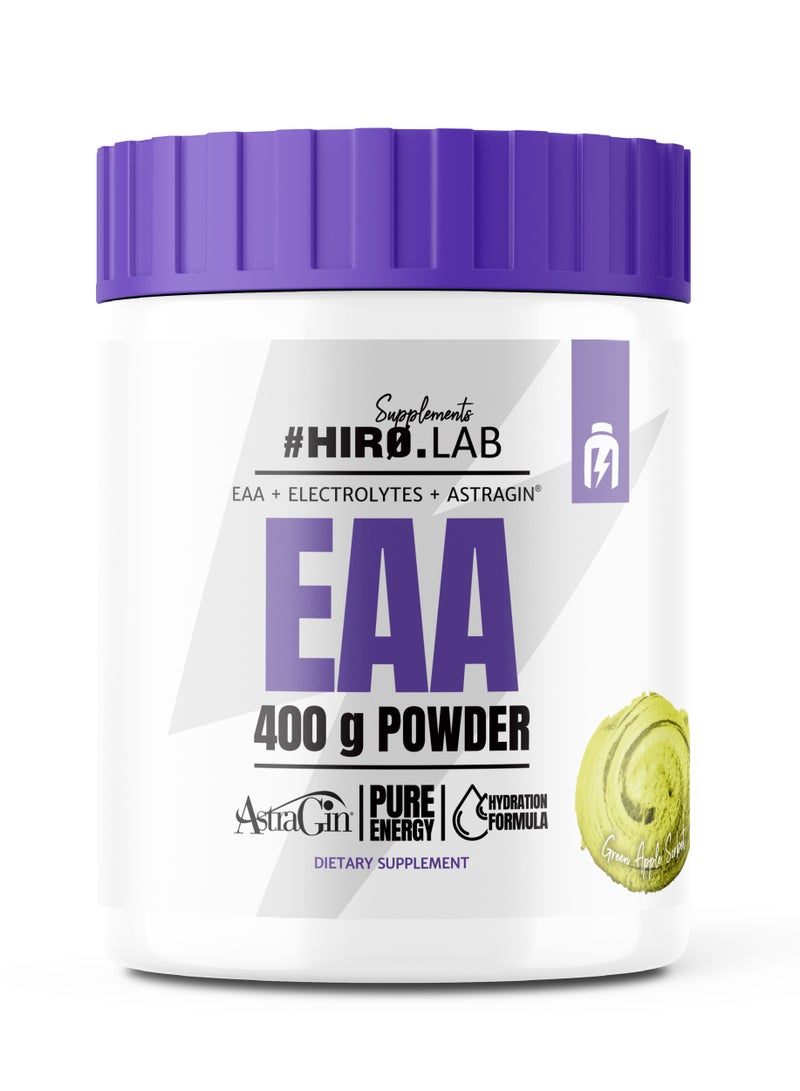 Hiro.Lab EAA 400g - Green Apple Sorbet EAA + Electrolytes + Astragin® - Image 1