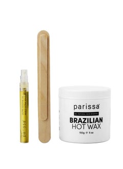 parissa Brazilian Hot Wax Kit Nostrips Needed And Microwavable For Athome Hair Removal On Brazilian Bikini Or Underarm  - Image 5