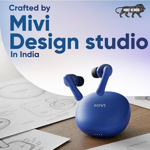 Mivi DuoPods Marathon Earbuds Wireless | Fast Charge | 70H Playtime | BT v5.3 | 13mm Drivers | Noise Cancellation | IPX4.0 TWS - Image 4
