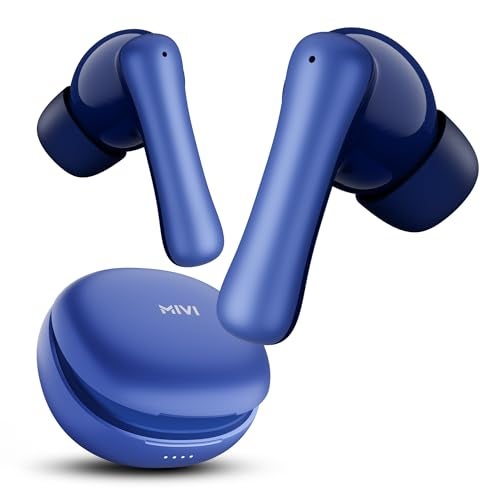 Mivi DuoPods Marathon Earbuds Wireless | Fast Charge | 70H Playtime | BT v5.3 | 13mm Drivers | Noise Cancellation | IPX4.0 TWS - Image 1