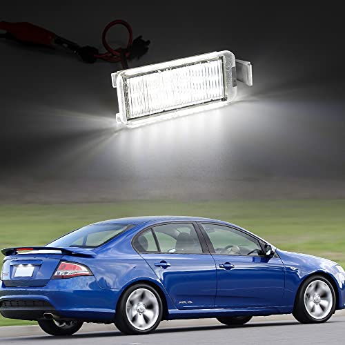 NSLUMO LED License Plate Lights Compatible w/2010-2013 Chevy Camaro Coupe Convertible, OEM Led Number Lamps Replacement Canbus Error Free 6000K 18-SMD Led Xenon White Led Rear Tag Light Kit Assembly - Image 3