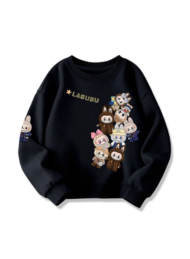 عام لابوبو الرجال والنساء البلوزات ، الربيع والخريف الملابس ، قمم جديدة ، طويلة الأكمام الطلاب ، الخريف والشتاء قاع القمصان - Image 1