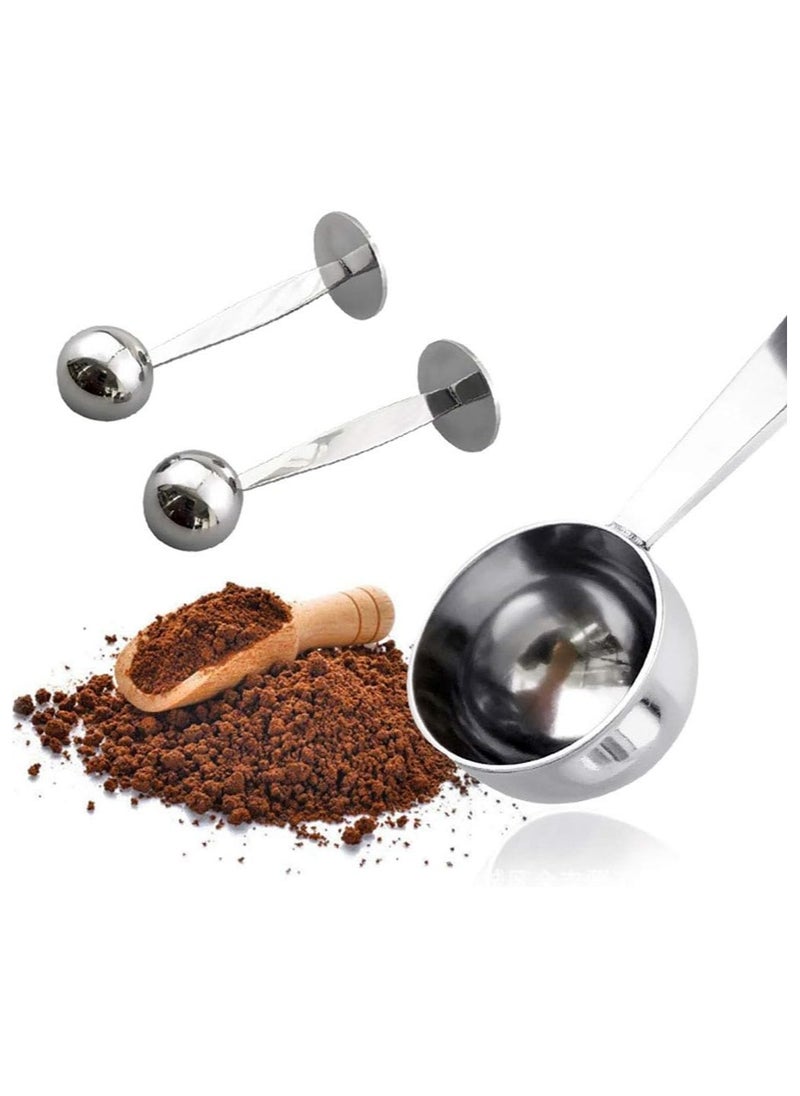 Oasisgalore - Coffee Scoop and Powder Hammer, 2-in-1 Stainless Steel Coffee Scoops - Image 1