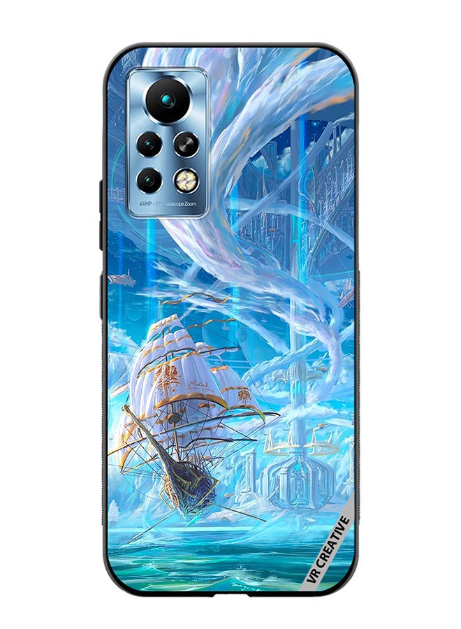 VR CREATIVE Protective Case Cover For Infinix Note 11 Pro Castle With Clouds Design Multicolour - Image 1