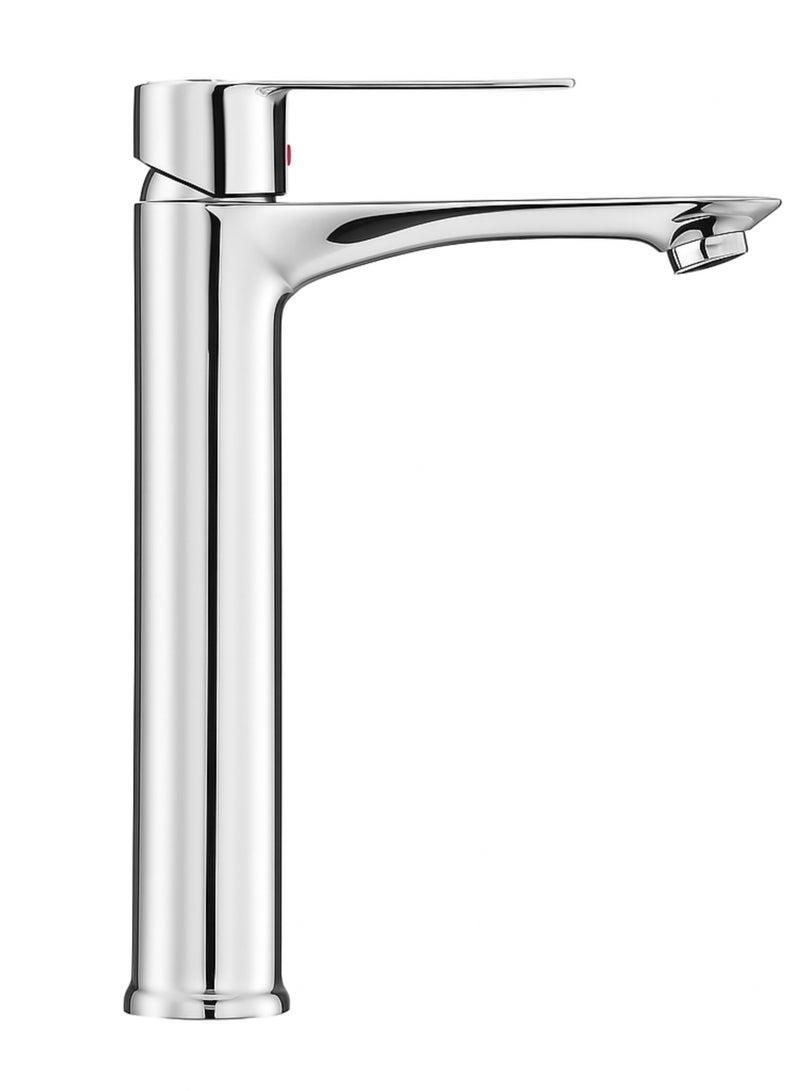 Kitchen Faucet with Lever Handle, Durable Modern Design, Single Handle Premium, Solid Brass Basin Sink Faucet Mixer Water Despencer  silver - Image 1
