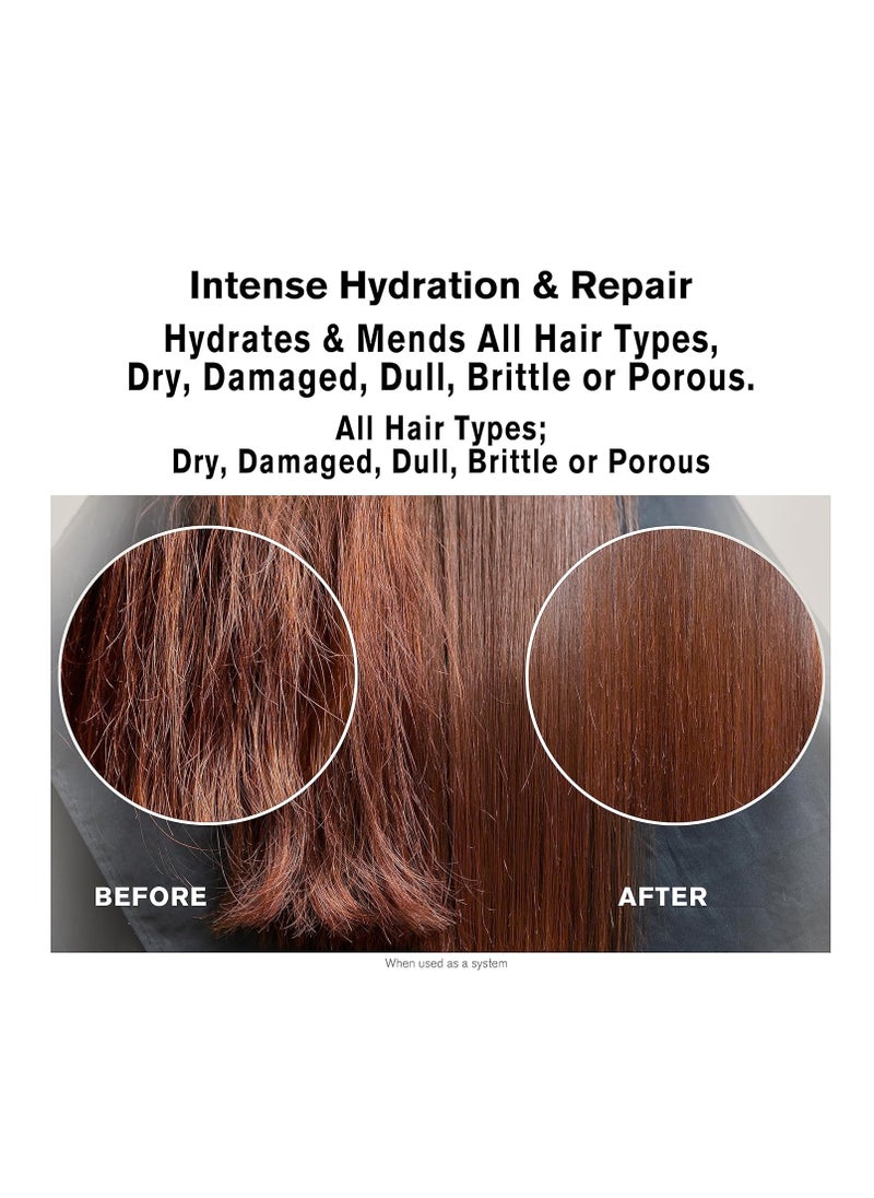 SNOBGIRLS Hydramend Hydrating Shampoo Intense Hydration & Repair, Hydrates & Mends all hair types, dry, damaged or dull with argan oil & hair vitamins  - Image 5