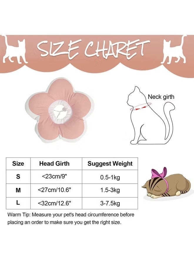 Cat Recovery Cone Collar, Soft Waterproof Elizabethan Collar for Cats and Kittens, Protective Cone for Surgery Wound Healing, Adjustable Pet E-Collar - Image 4