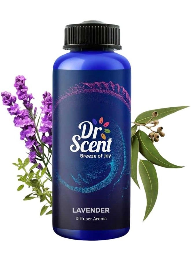 Dr Scent Diffuser Aroma Oil Lavender - Eucalyptus, Lavender and Thyme Fragrance | Made in UAE | Perfect for Offices, Homes, Shops, Hotel Rooms & Big Lobbies(500ml) - Image 1