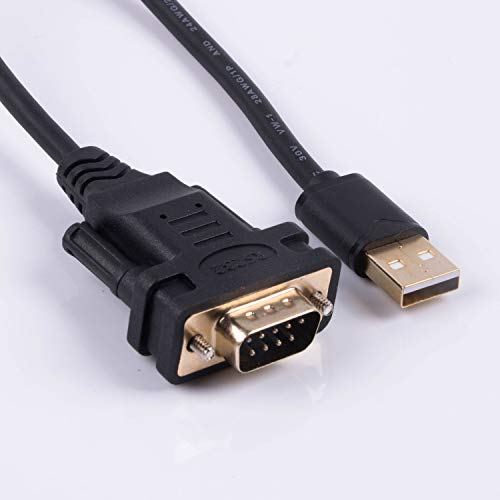 usangreen USB to DB9 RS232 Serial Adapter Converter Cable with FT232RL Chip 6ft Support Win10/8/7/XP/Android/Mac/Linux/Vista (USB to DB9) - Image 2