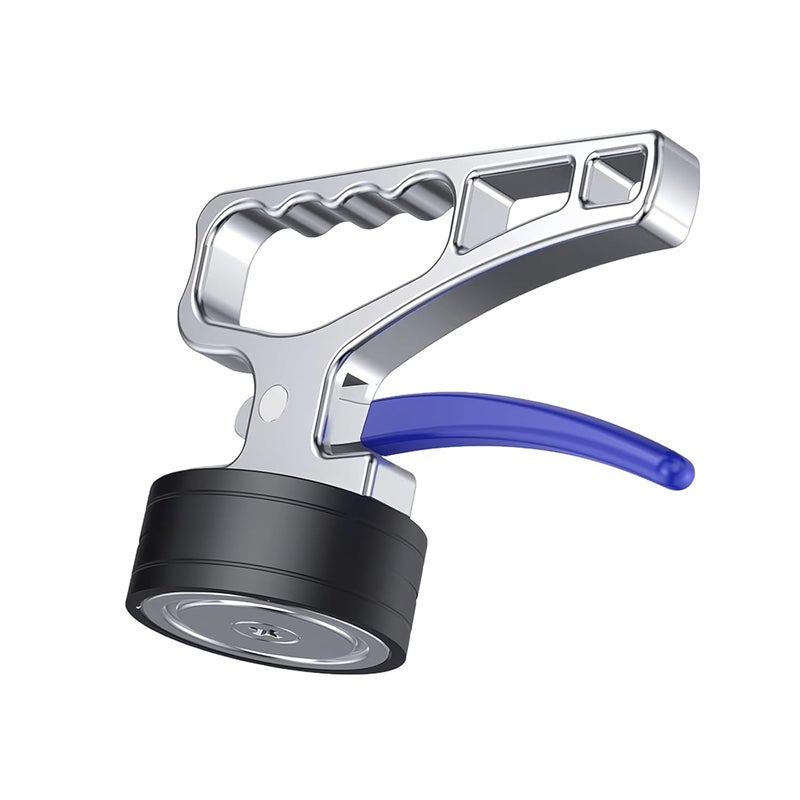 30 كجم رافع مغناطيسي فائق القوة، أداة محمولة ثقيلة لالتقاط المغناطيس النيوديميوم مع تحرير سريع - Image 1