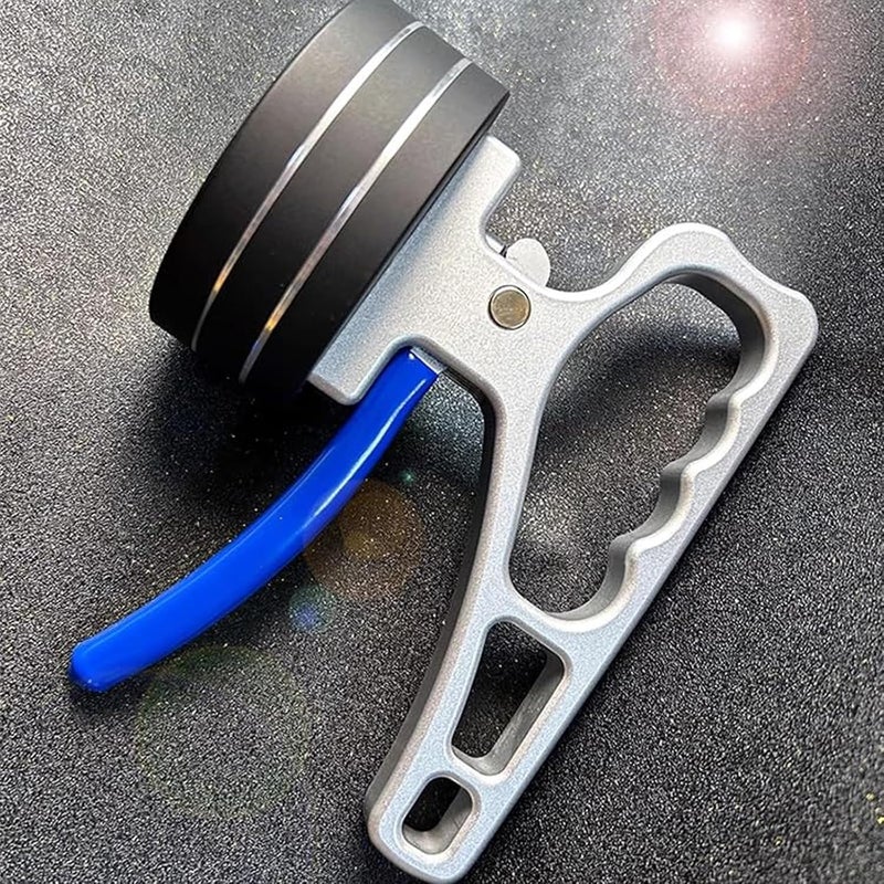 30 كجم رافع مغناطيسي فائق القوة، أداة محمولة ثقيلة لالتقاط المغناطيس النيوديميوم مع تحرير سريع - Image 3