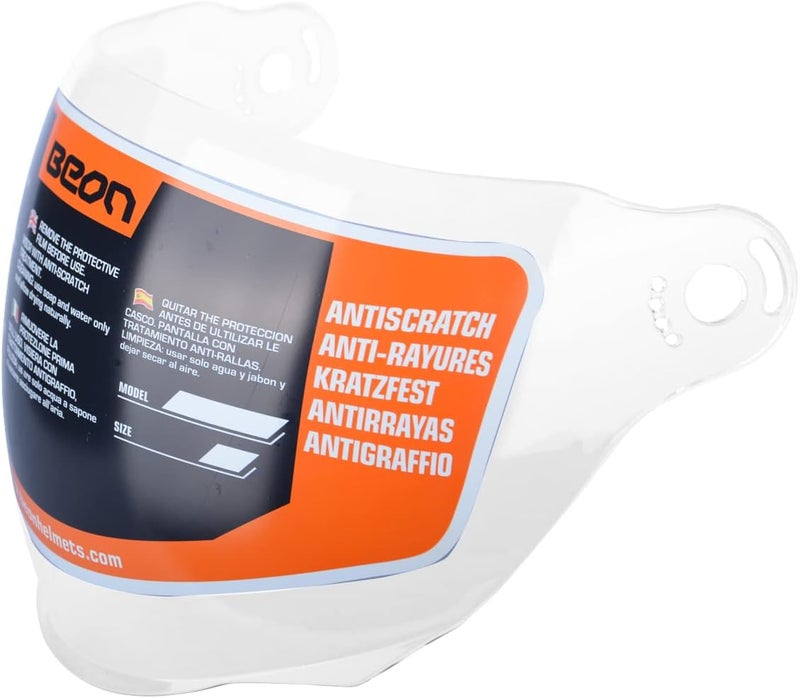 BEON Open Face Motorcycle Helmet for Adults, DOT Approved, 3/4 Retro Vespa Helmet with Dual Visors - Image 3