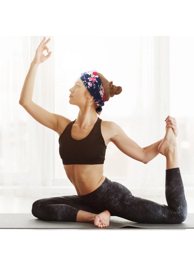 DRESHOW DRESHOW 6 PCS Adjustable Headbands for Women Knotted Headbands Elastic Non-Slip Fashion Hair Bands for Workout Sports Running Yoga  - Image 5