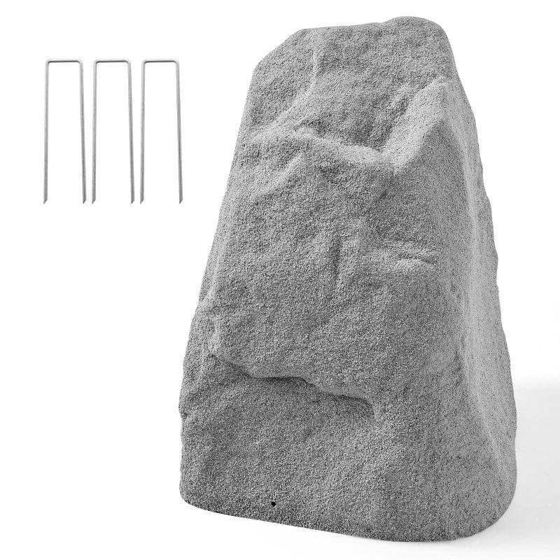 VEVOR Faux Rock Cover, Outdoor Fake Landscape Rock Well Pump Cover, Realistic Appearance & Seamless Design, Lightweight & Weather-Resistant Artificial Boulder for Garden Yard DÃ©cor, Grey, Medium Size - Image 1
