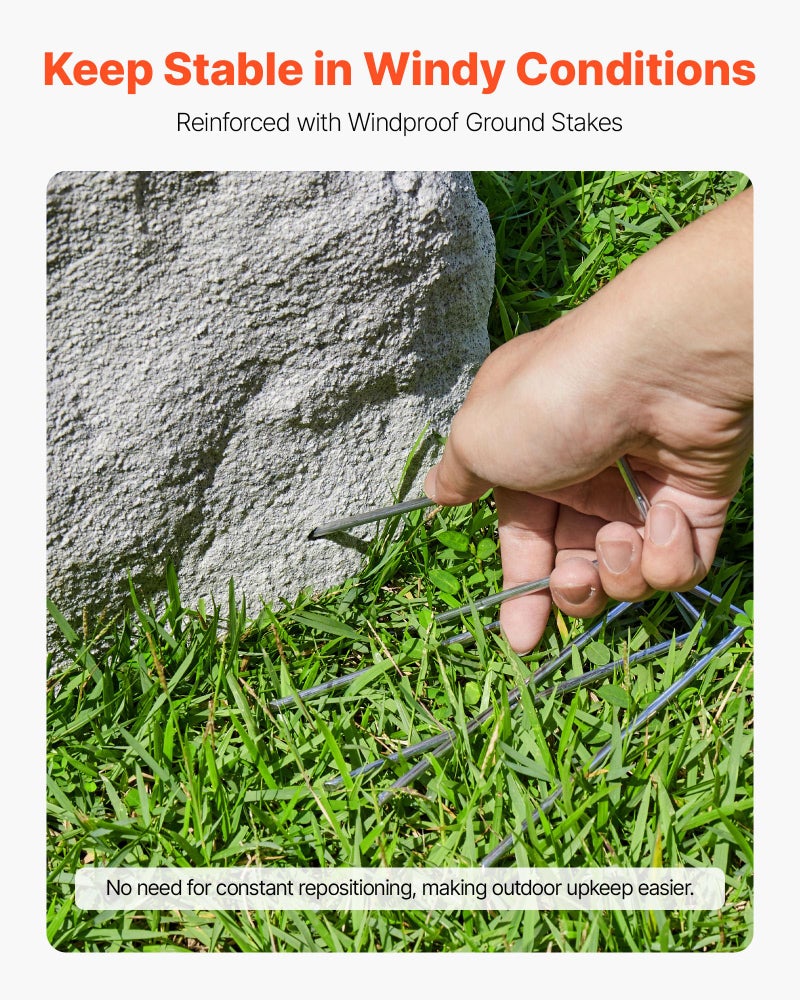VEVOR Faux Rock Cover, Outdoor Fake Landscape Rock Well Pump Cover, Realistic Appearance & Seamless Design, Lightweight & Weather-Resistant Artificial Boulder for Garden Yard DÃ©cor, Grey, Medium Size - Image 5