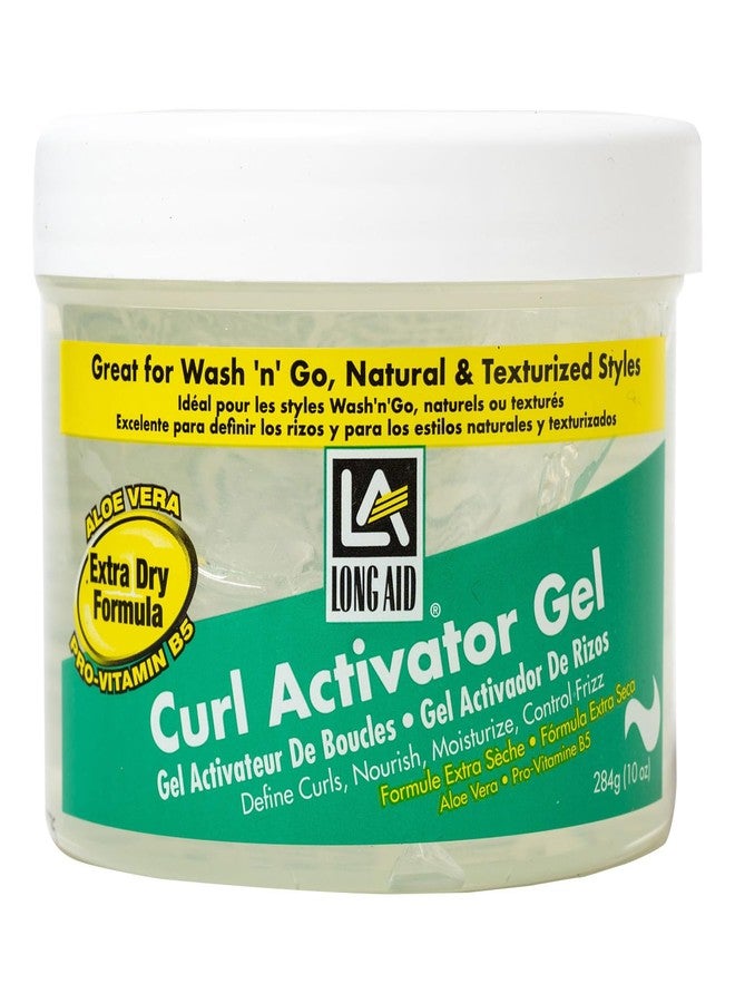 AmPro Long-Aid Activator Gel - Enriched with Aloe Vera, Protein, and Vitamin B Complex - Brings Essential Moisture to Strands - Defines Your Natural Curls - Extra Dry - 10 oz - Image 1