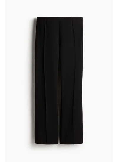 H&M Flared crease-leg trousers