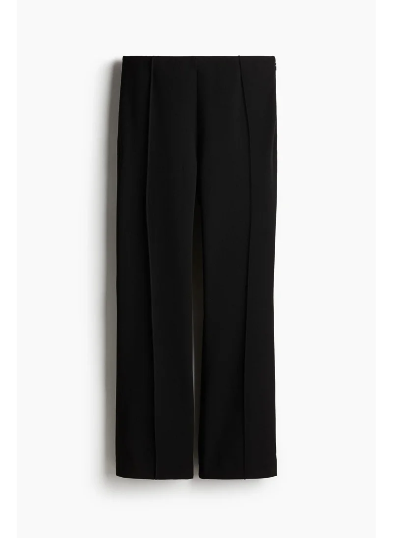 H&M Flared crease-leg trousers