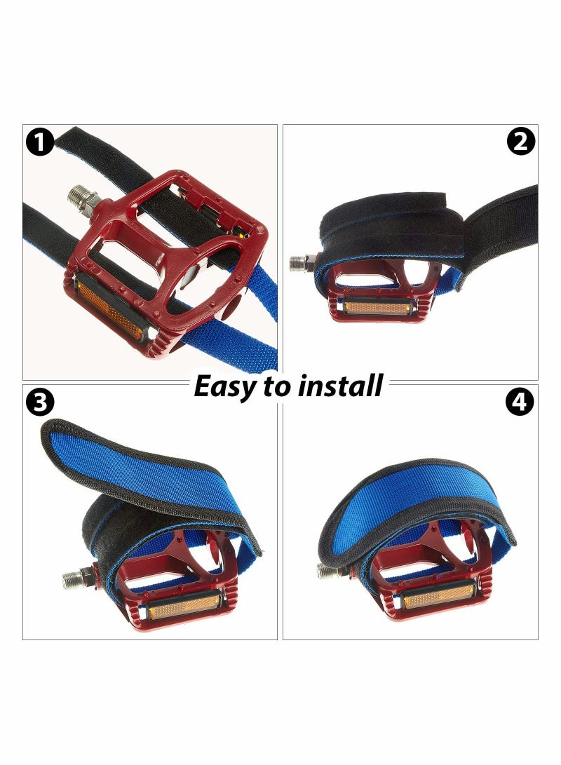 Y&D Bicycle Pedal Straps, Foot Straps Adhesive Toe 3 Pairs - Image 5