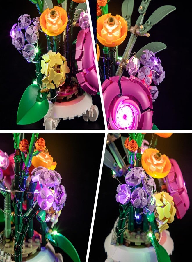 BRIKSMAX Light Kit for Lego-40762 Mixed Flowerpot -Led Lighting Compatible with Lego The Botanical Collection Building Set- Not Include Lego Set - Image 3