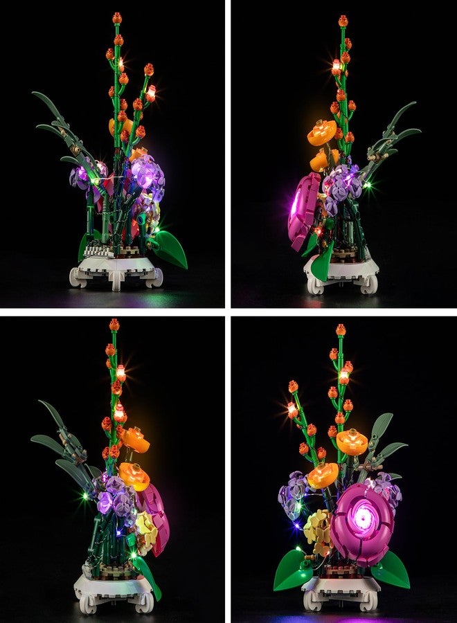 BRIKSMAX Light Kit for Lego-40762 Mixed Flowerpot -Led Lighting Compatible with Lego The Botanical Collection Building Set- Not Include Lego Set - Image 4
