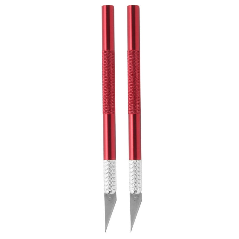 Exacto Knife Set: 20 Replaceable Blades, Easy Blade Replacement System - Multipurpose Accurate Cutting Tool for DIY Craft, Decoupage Art, Hobby Carving - Image 5