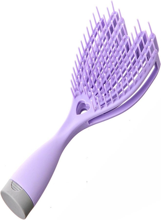 SHOPECOM فرشاة تصفيف الشعر من شوبكوم، فرشاة العناية بالشعر، فرشاة فك تشابك الشعر الرطب والجاف، فرشاة شعر بمشبك فاصل، فرشاة فك تشابك الشعر من صالونات التجميل، مشط للشعر الرطب والجاف - Image 1