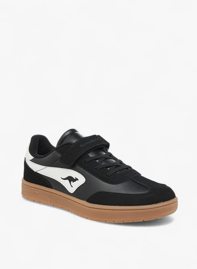 كانغاروس Women's Panelled Sneakers with Hook and Loop Closure